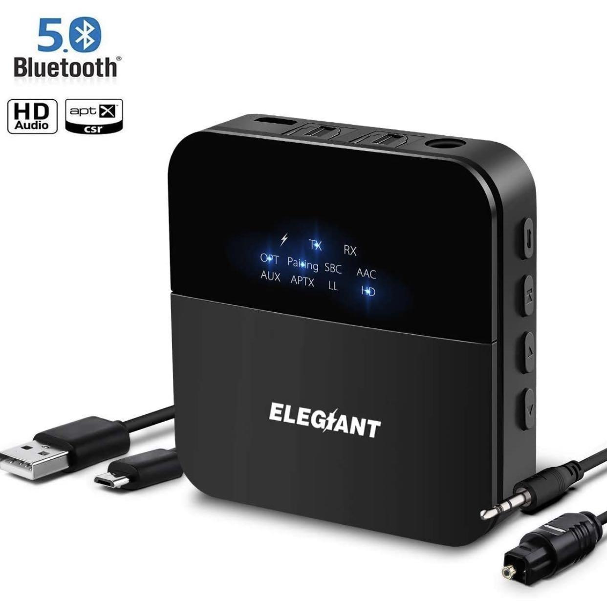 bluetooth transmitter 5.0 aptx optical audio music tv headphone adapter