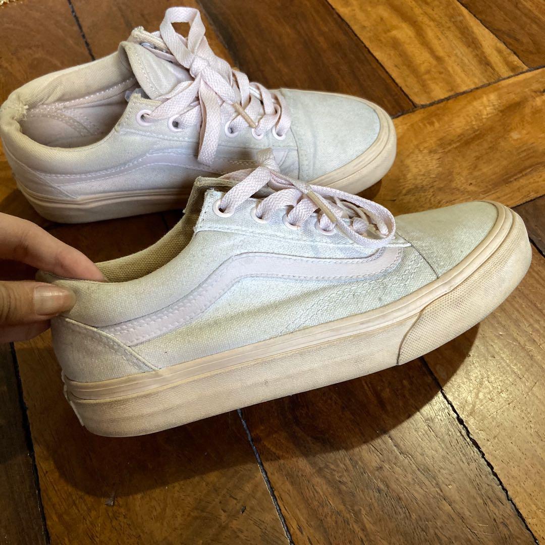 faded pink vans