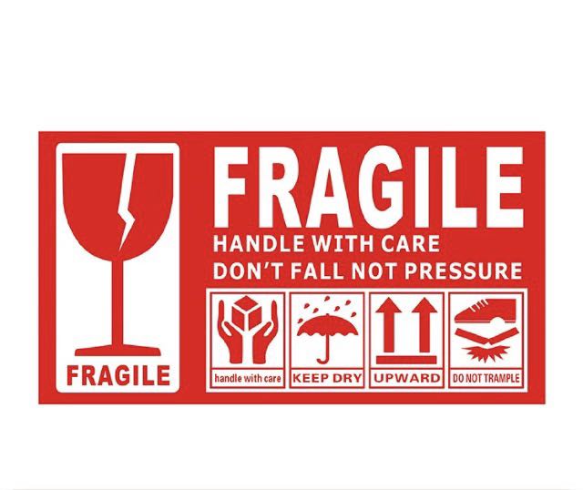 FRAGILE sticker, Hobbies & Toys, Stationery & Craft, Craft Supplies ...