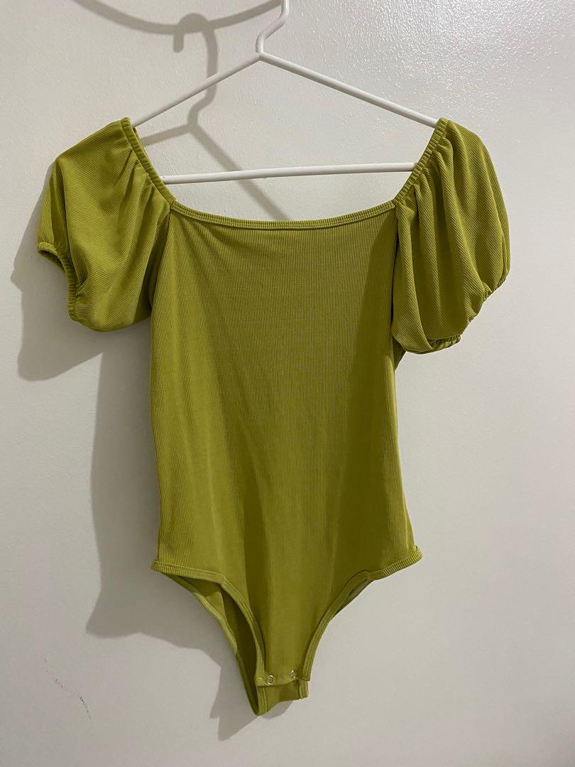 green bodysuit