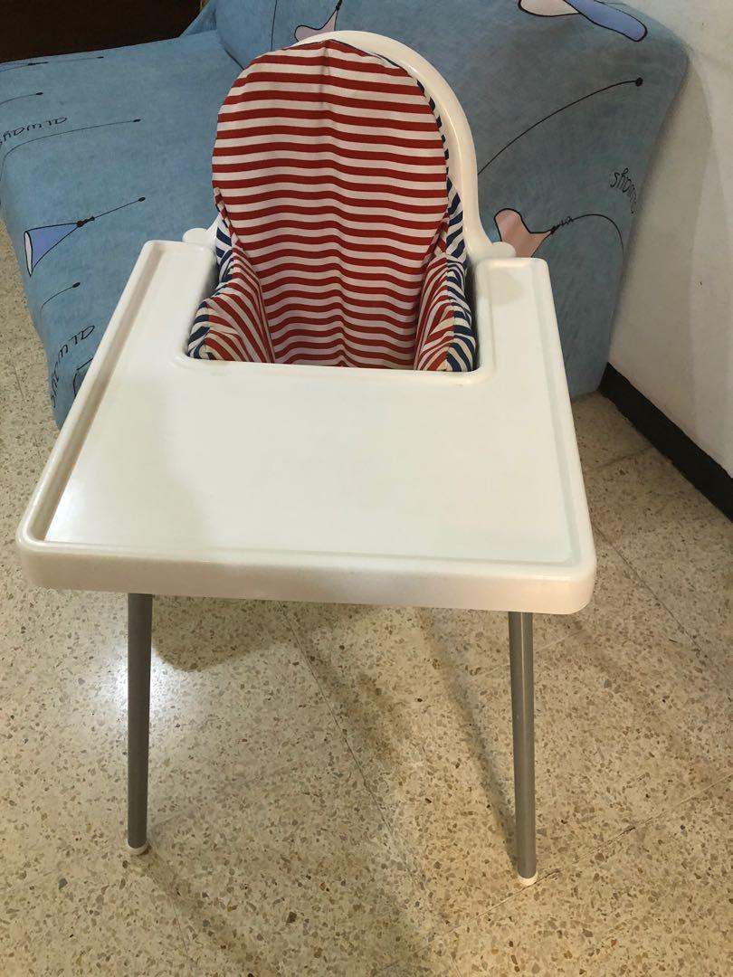 High Chair Kursi Makan Ikea Dengan Baki Alas Antilop Bayi Anak Perawatan Makanan Anak Di Carousell