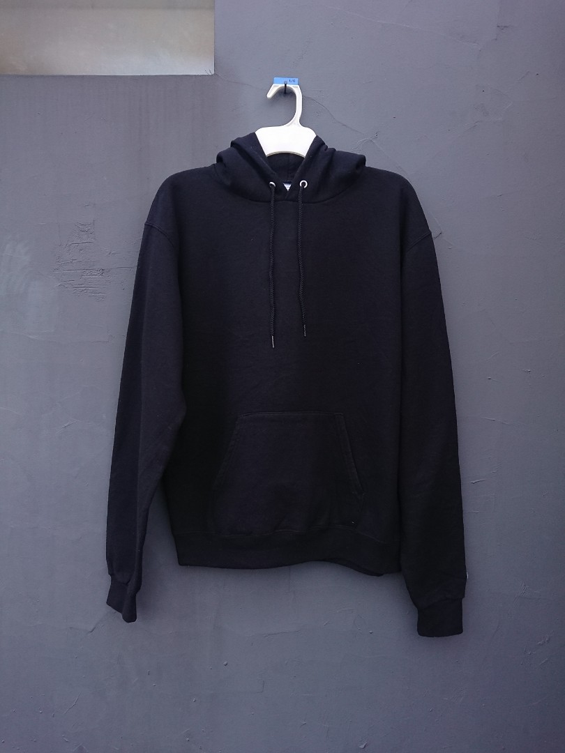 Hoodie Champion Hitam Polos