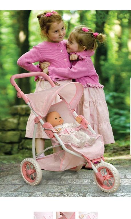 badger basket three wheel doll jogging stroller