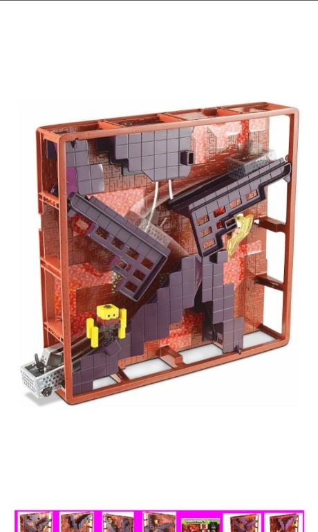 HOT Hot Wheels Minecraft Track Blocks Nether Fortress Play Set