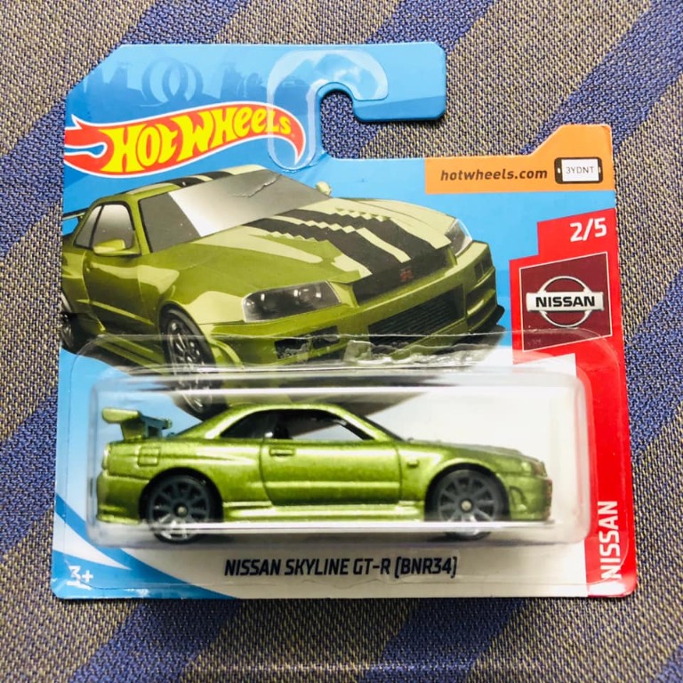 Hot Wheels Nissan Skyline Gt r R34 Bnr34 Short Card Sc Gtr