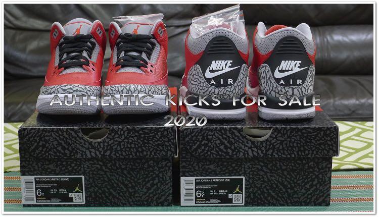 jordan 3 red cement gs
