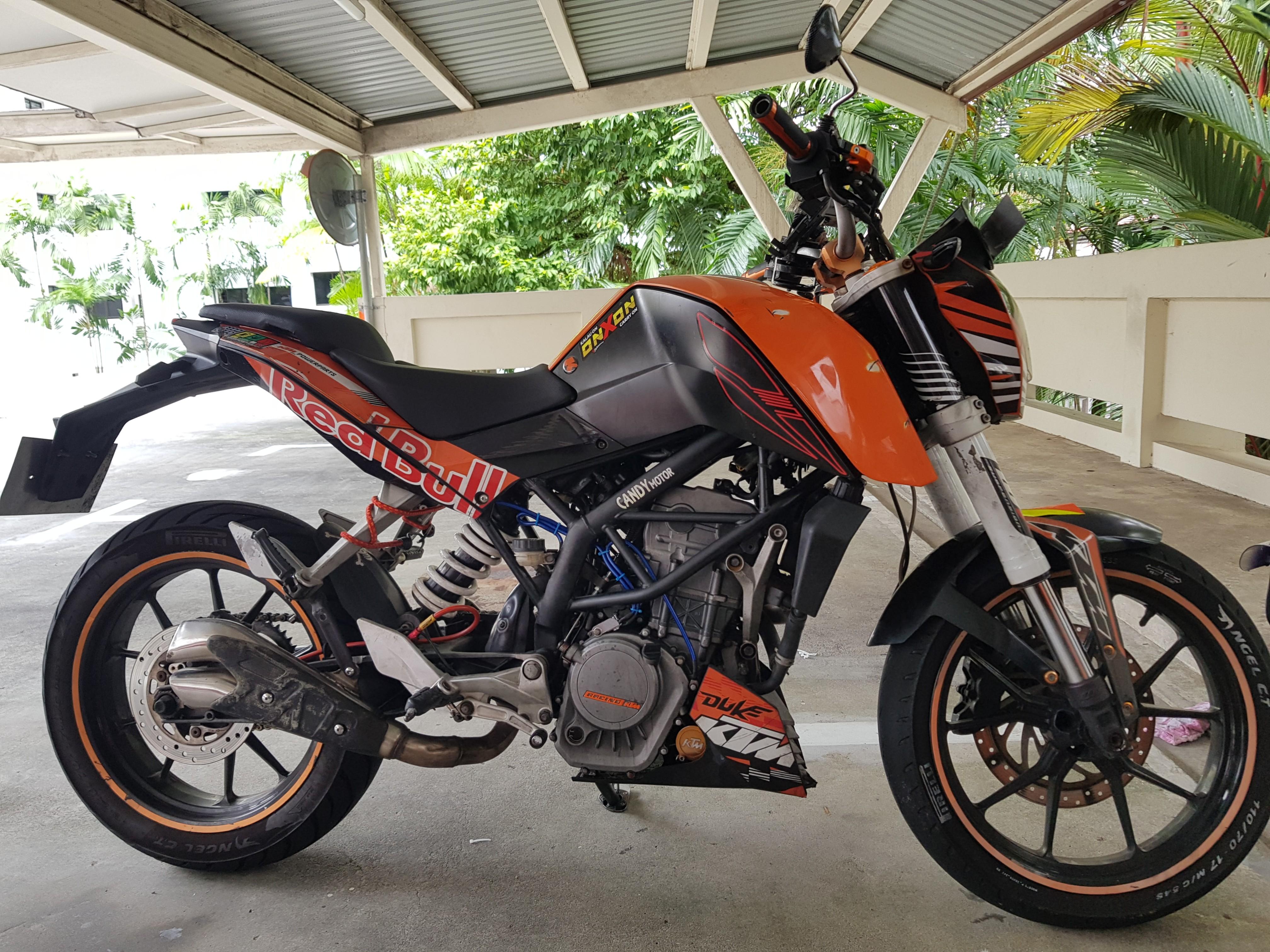 ktm duke 200 battery life