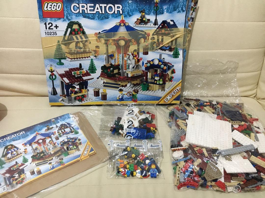 lego winter village market
