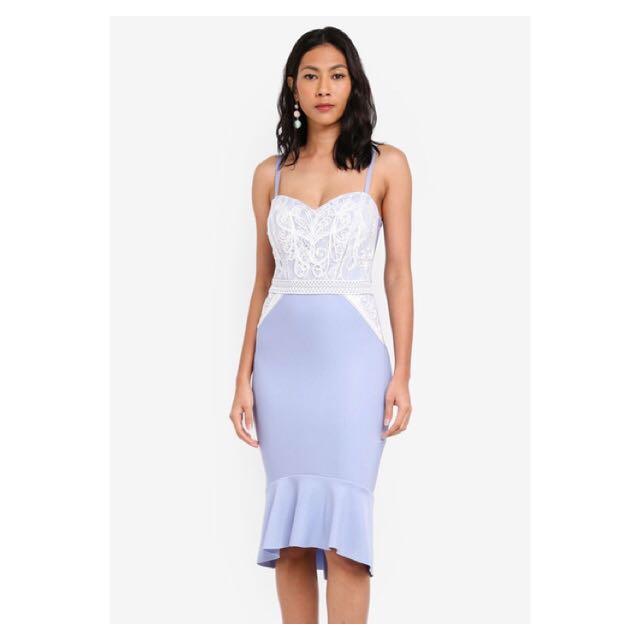 Lipsy cornflower lace bodycon online