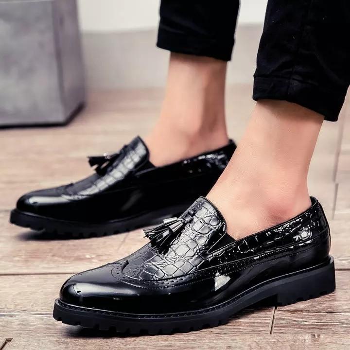 Loafer men shoe formal size 38 46 Men s Fashion Footwear Casual shoes on Carousell