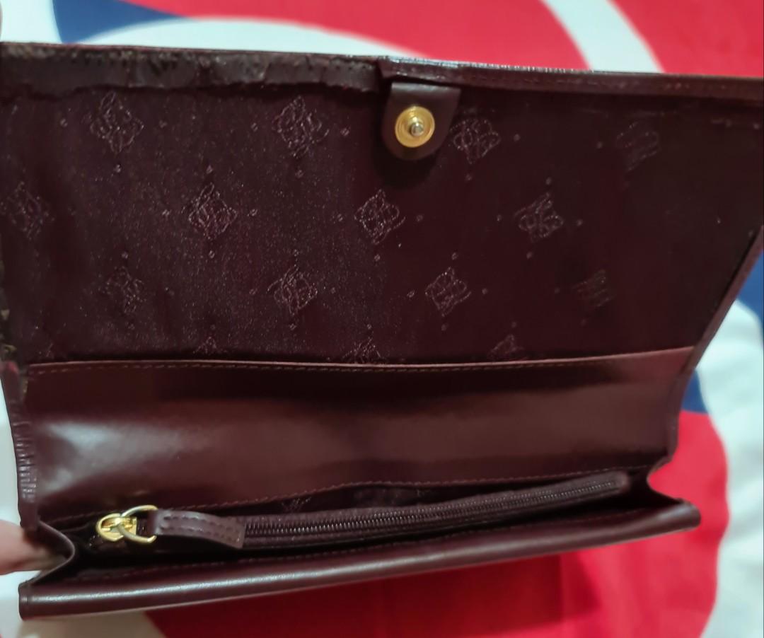 Louis Quatorze Maroquinerie leather Vintage shoulder leather black purse