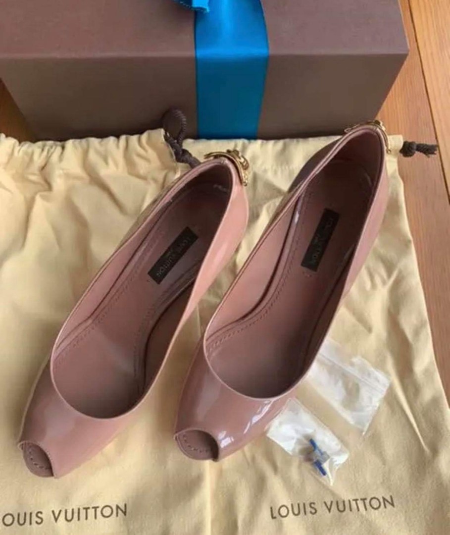 nude louis vuitton heels