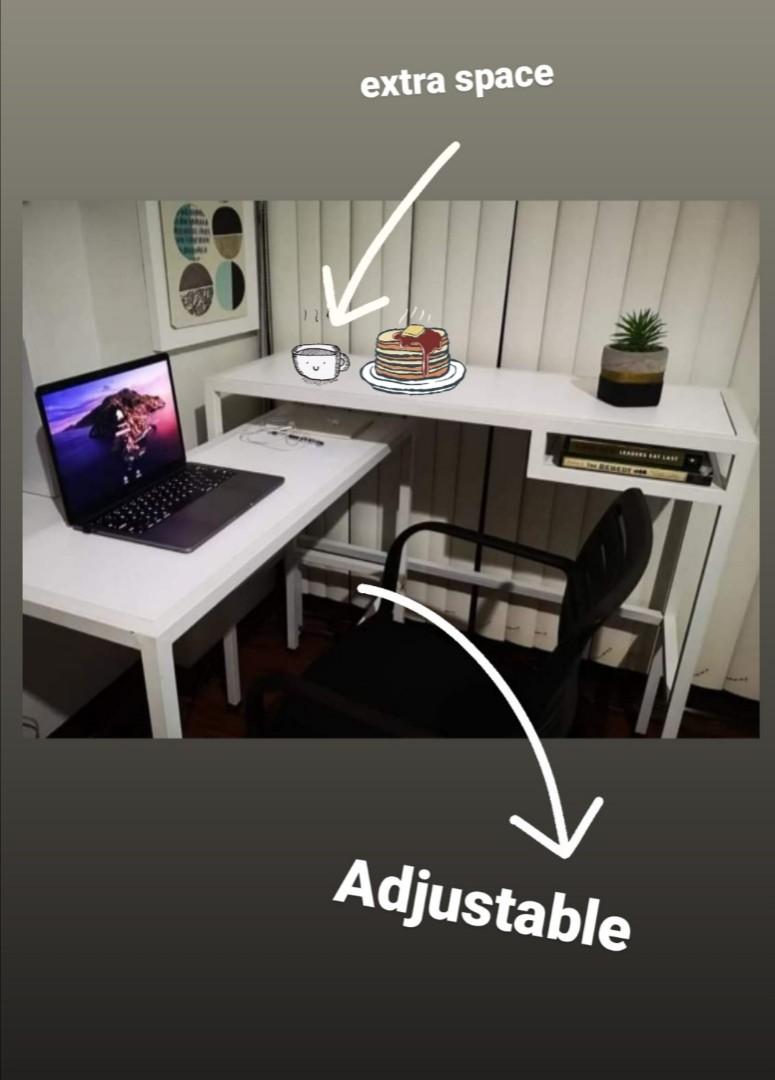 Nested Working Table (Category: Office Furniture & Fixtures) located in Quezon City. Submitted by yumiren (Listing ID 1011297527, Image 3). Description: You deserve a productive home office set up that is more affordable & durable than imported work tables available online. This is proudly made locally by our Filipino skilled workers. Get this multipurpose nested table for Php5,799 only! Adjustable | Space Saver | Minimalist Standard Dimension: W