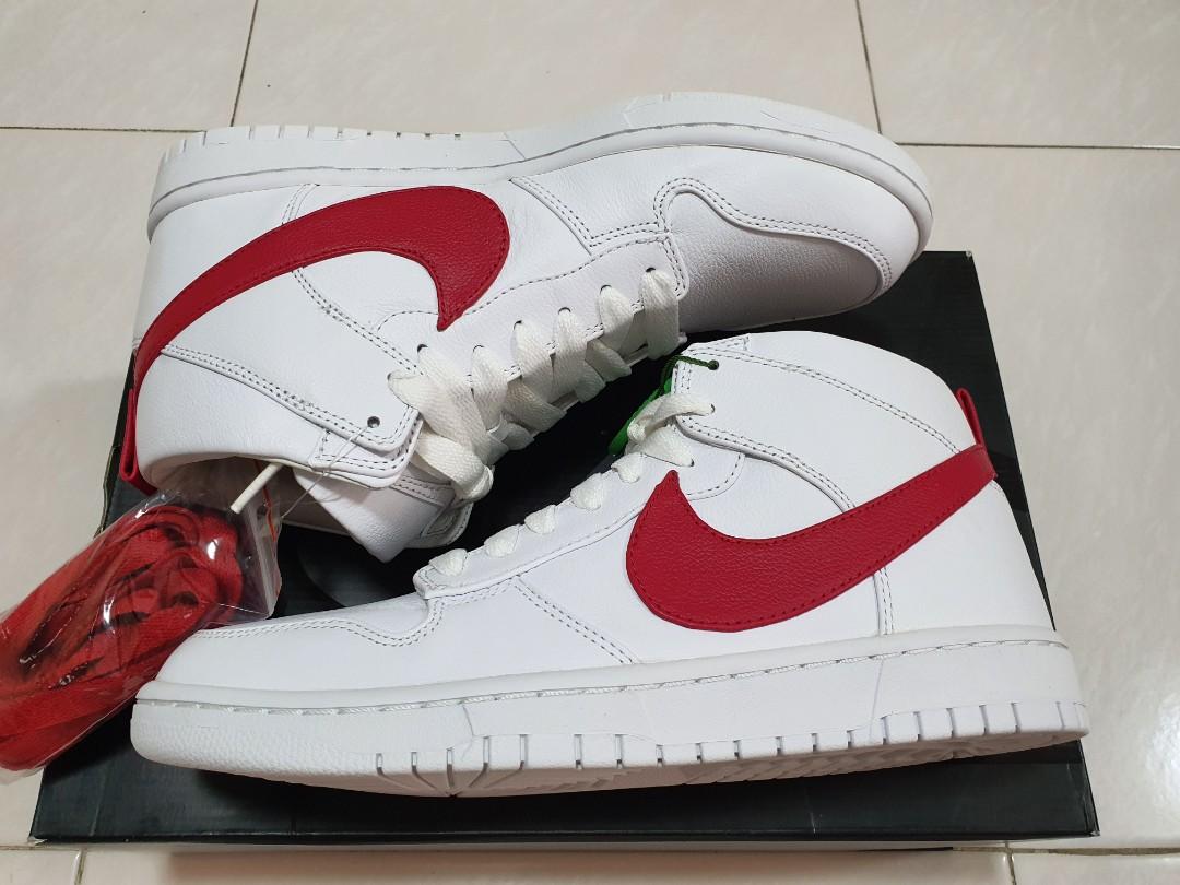 Nike Dunk US9 Lux Chukka Riccardo Tisci Red White Men s Fashion