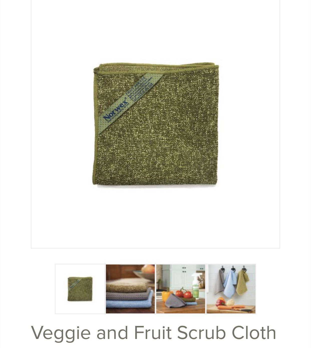 Norwex Veggie And Fruit Scrub Cloth Home Appliances Cleaning
