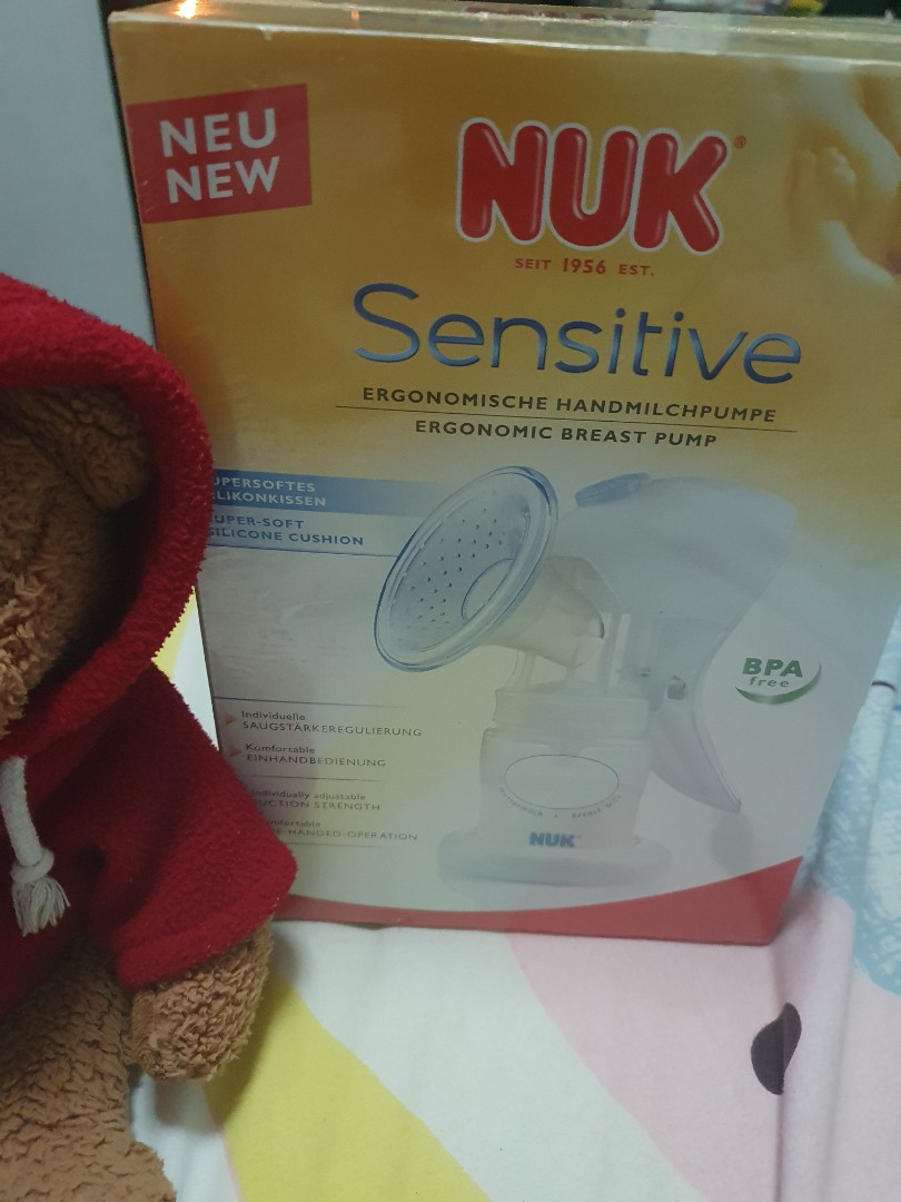 Nuk Sensitive Manual Breast Pump Babies Kids Nursing Feeding