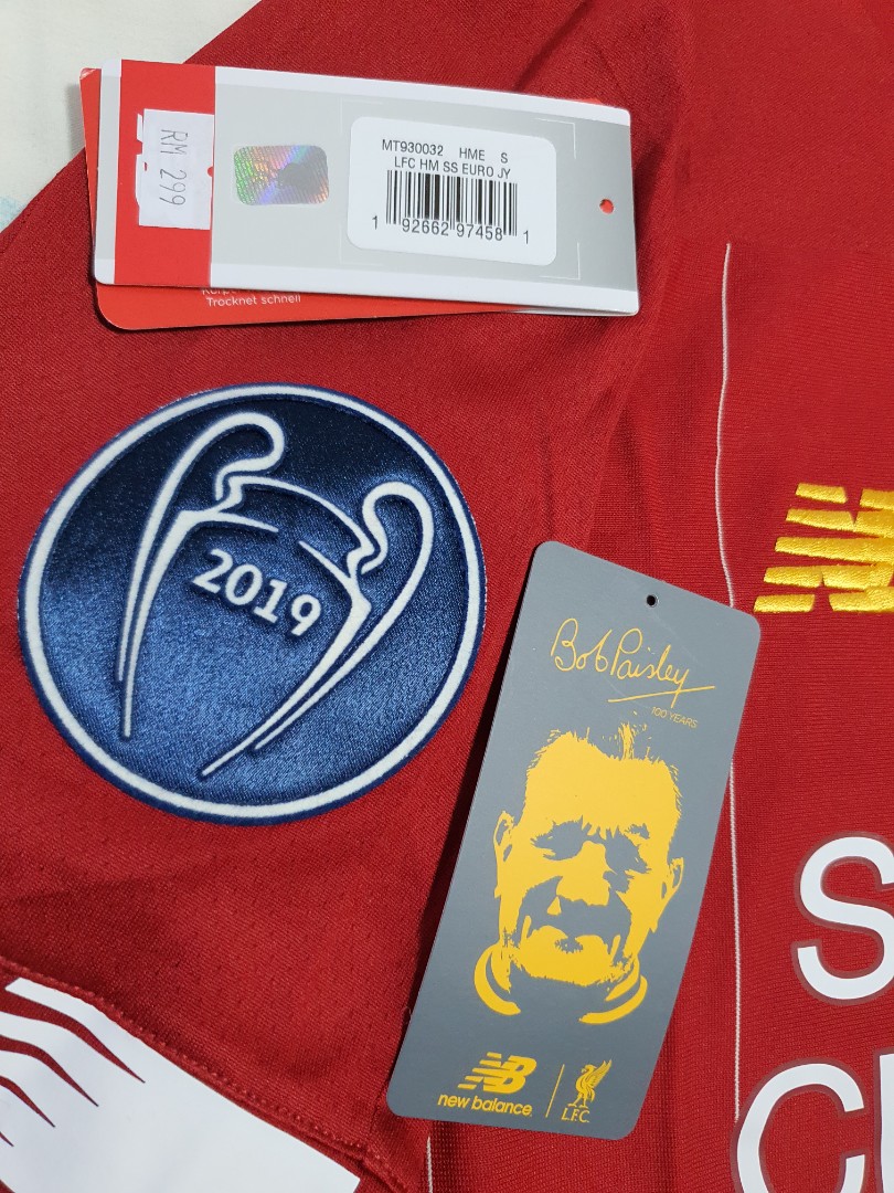 2019 BRAND NEW OFFICIAL LIVERPOOL x6 UCL WINNERS FOOTBALL PATCH SET PLAYER SIZE 