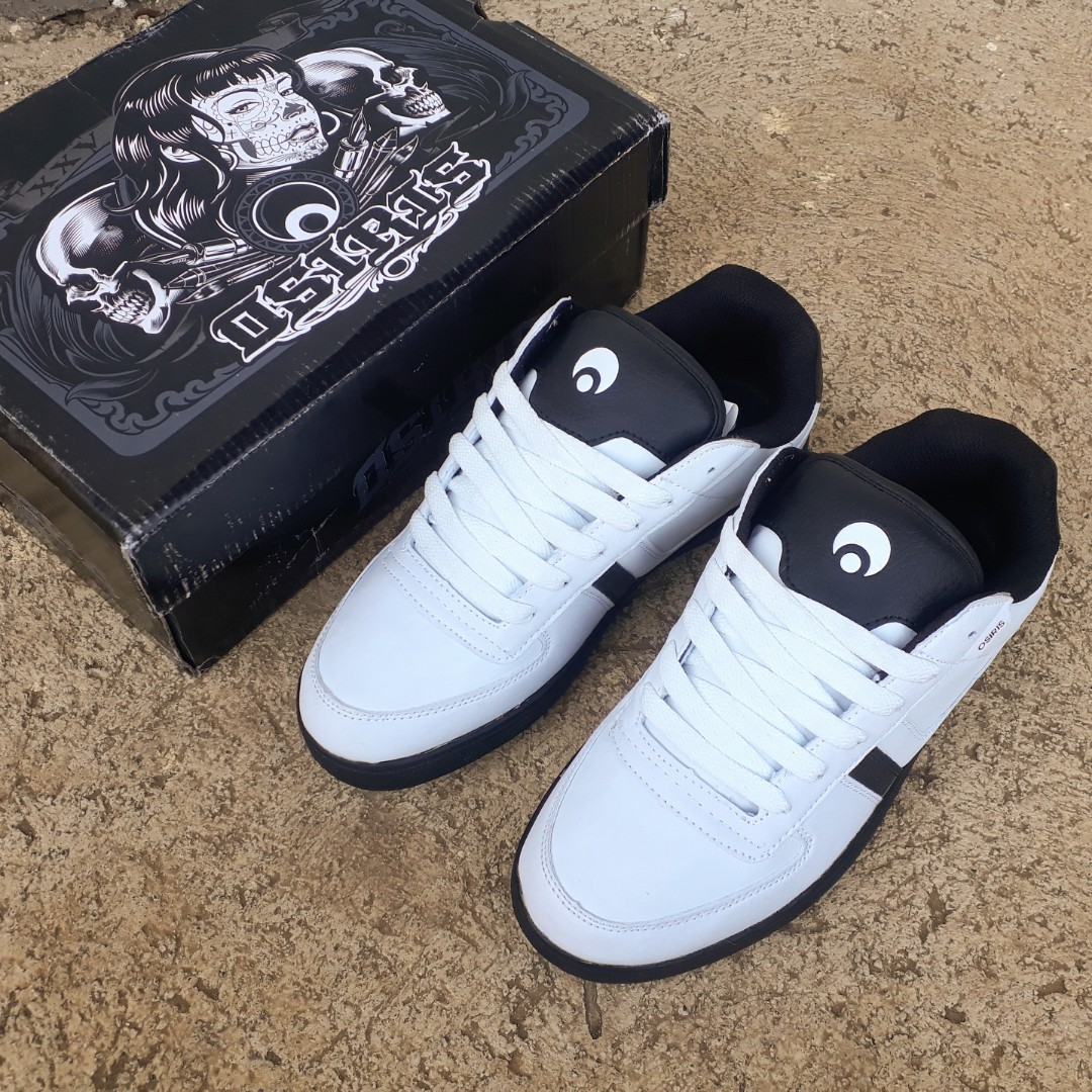 OSIRIS RELIC LEATHER WHITE BLK Men s Fashion Footwear