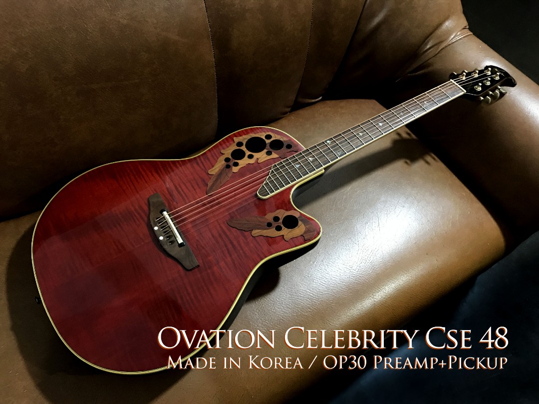 2024新商品 Ovation Celebrity CSE48 専用ハードケース付き ギター ...
