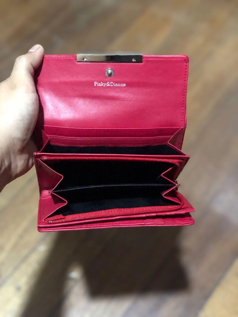 Pinky and Dianne Vintage Red Wallet (Category: Wallets & Card holders) located in Del Monte. Submitted by jojedi (Listing ID 1011402203, Image 2). Description: Original leather Small yet functional With many divisions for cards, coins and bills .