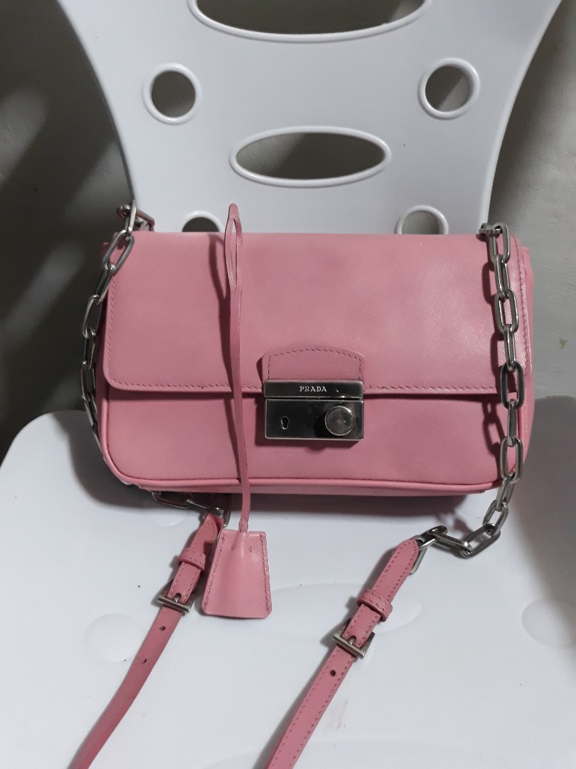 prada pink saffiano bag