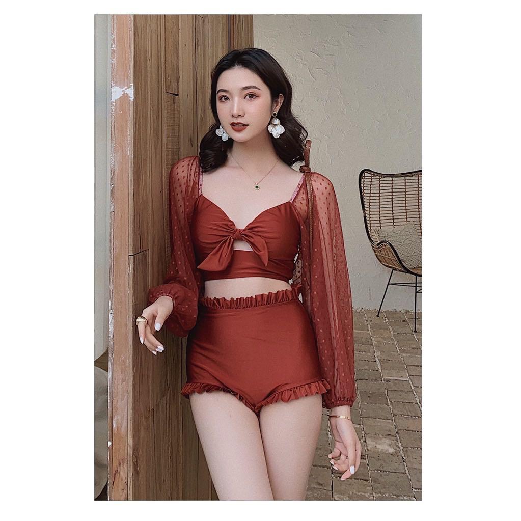 Bikini with puff sleeves deals