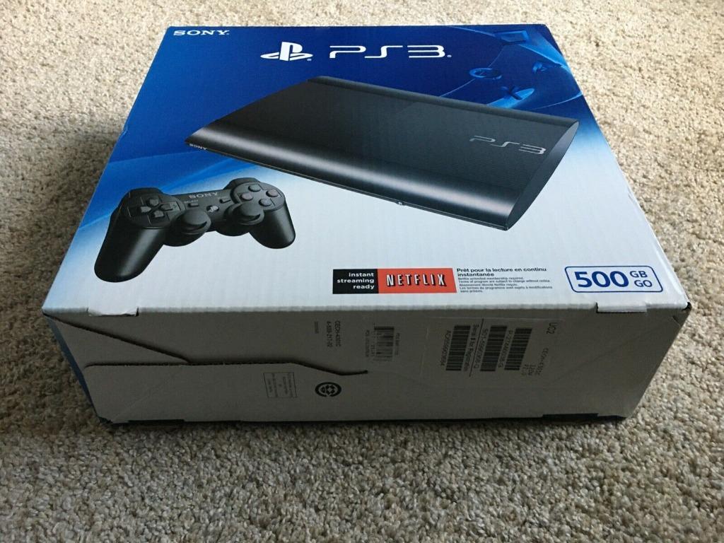 Sony Playstation 3 Super Slim 500GB Black Console + 13 PS3 ...