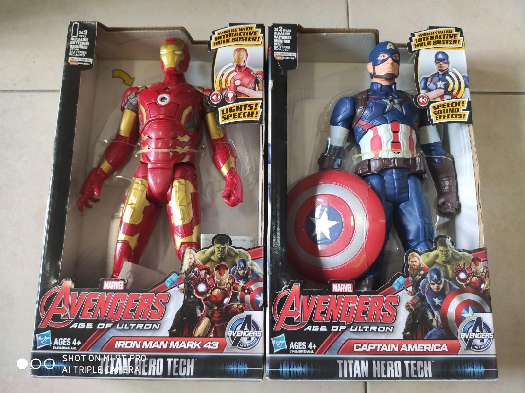Titan Hero Tech Avengers Age of Ultron Iron Man & Captain America 