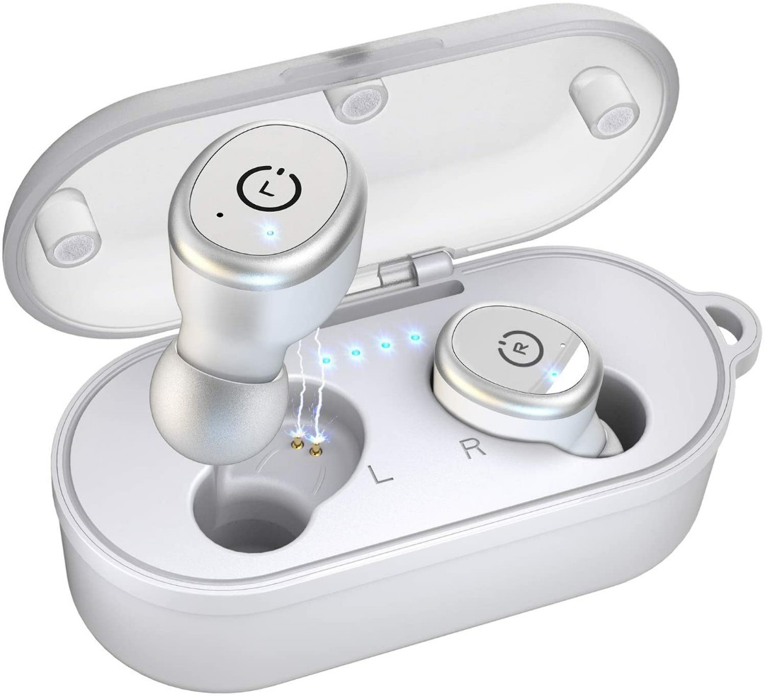 tozo t10 bluetooth 5.0 wireless earbuds with wireless charging case ipx8