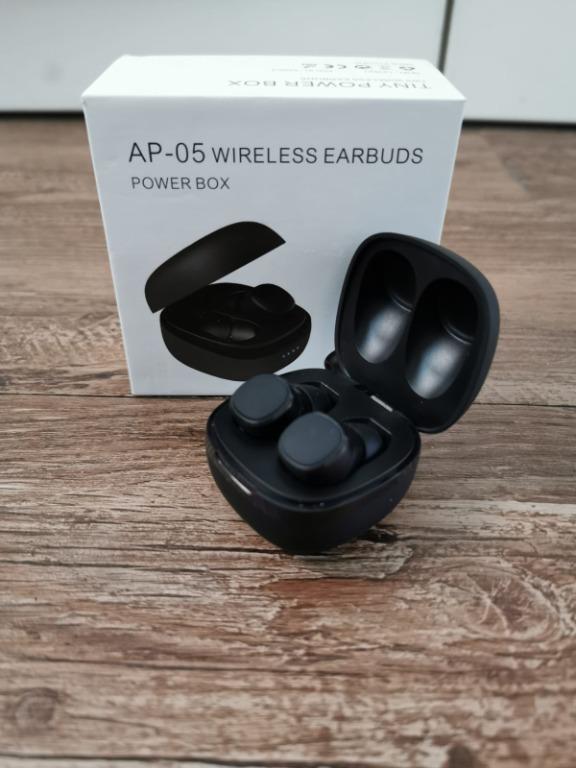 tiny power box tws bluetooth earbuds