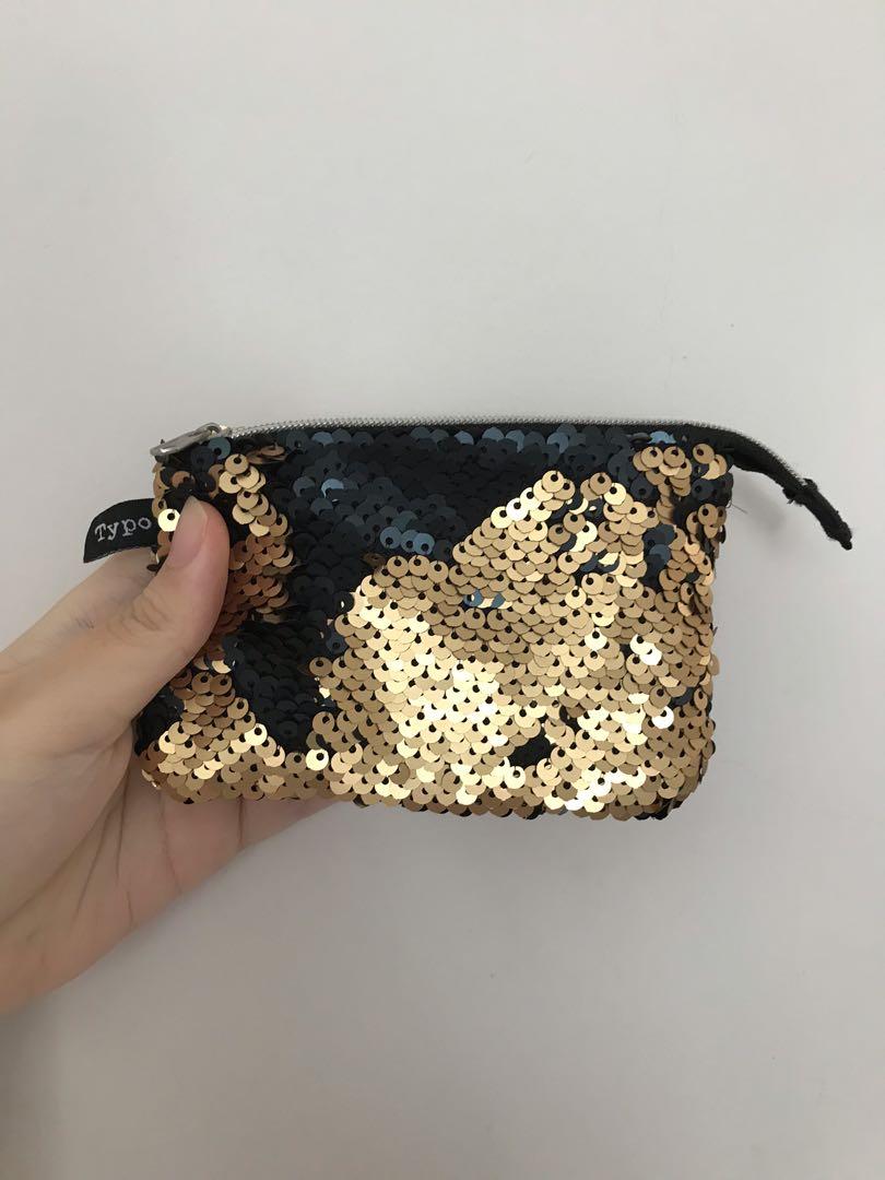 4)Lise Watier Black/Gold Sequin Purse | Sequin purse, Purses, Evening purse