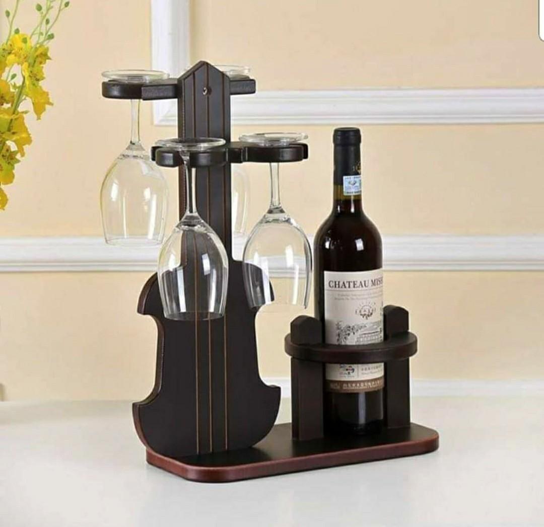 Unique Violin Wine Rack Furniture Home Living Kitchenware Tableware Other Kitchenware Tableware on Carousell