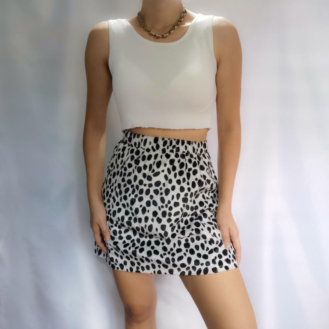 dalmatian print maxi dress