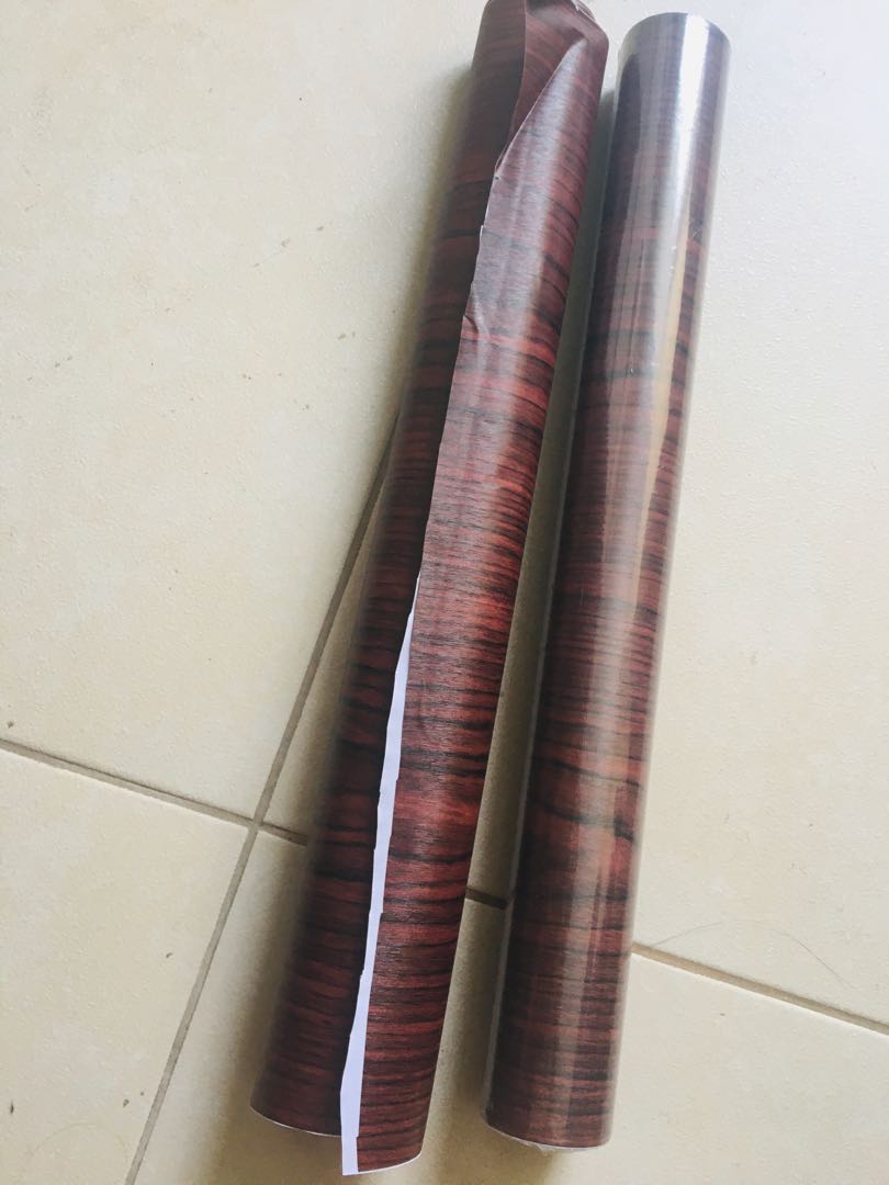 Wooden style adhesive paper, Furniture & Home Living, Home Improvement