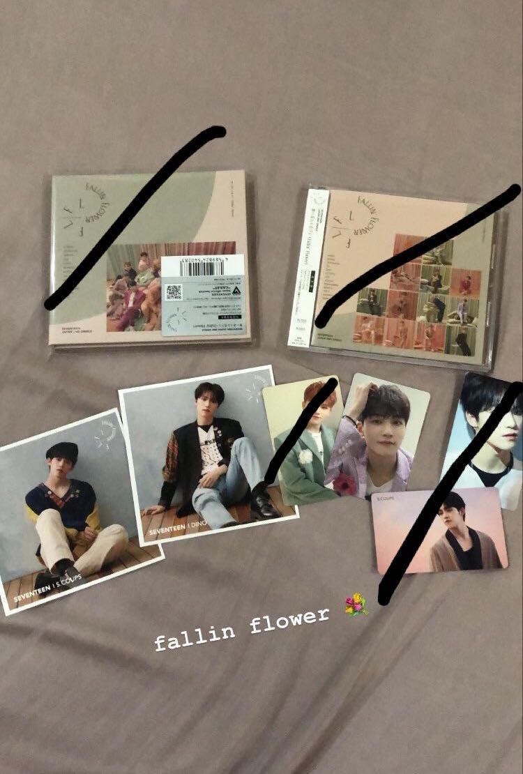 [WTS] Seventeen Fallin Flower Photocards, Entertainment, KWave on