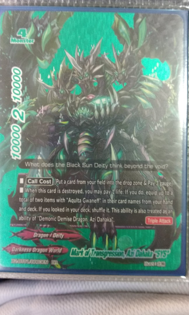 Wts Wtt Buddyfight Azi Dahaka Hobbies Toys Toys Games On Carousell