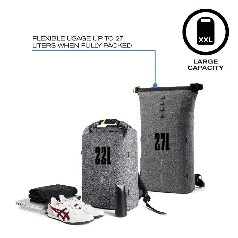 XD Design Urban Cut Proof AntiTheft backpack, Grey, Men's Fashion