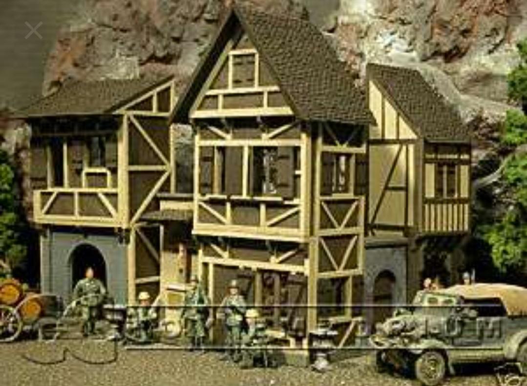 1/35 scale Rare Verlinden German old city WW2 Miniature buildings for