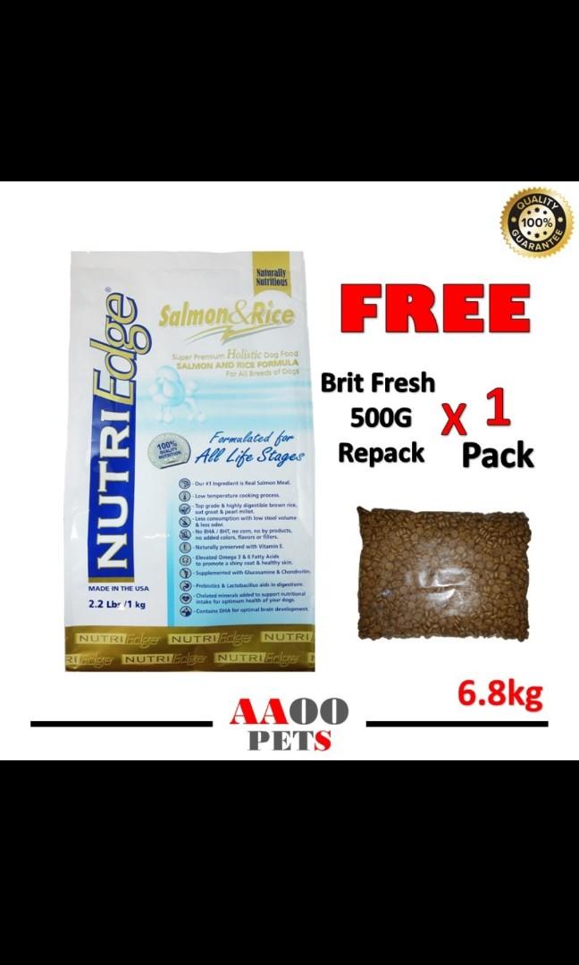 6.8 kg Nutriedge Salmon Rice Dog Food Pet Supplies Pet Food on