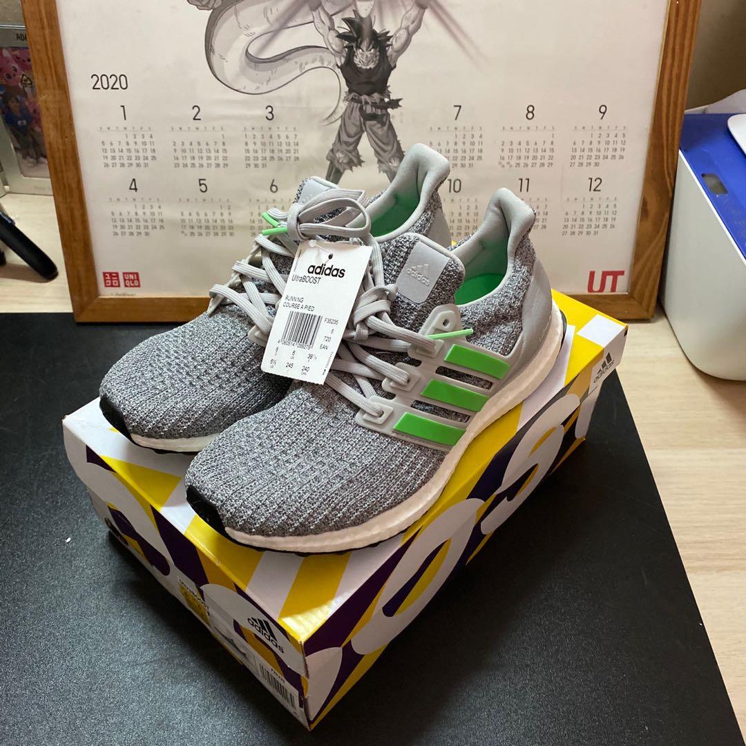 Adidas Ultraboost 4.0 Grey Lime Men s Fashion Footwear Sneakers