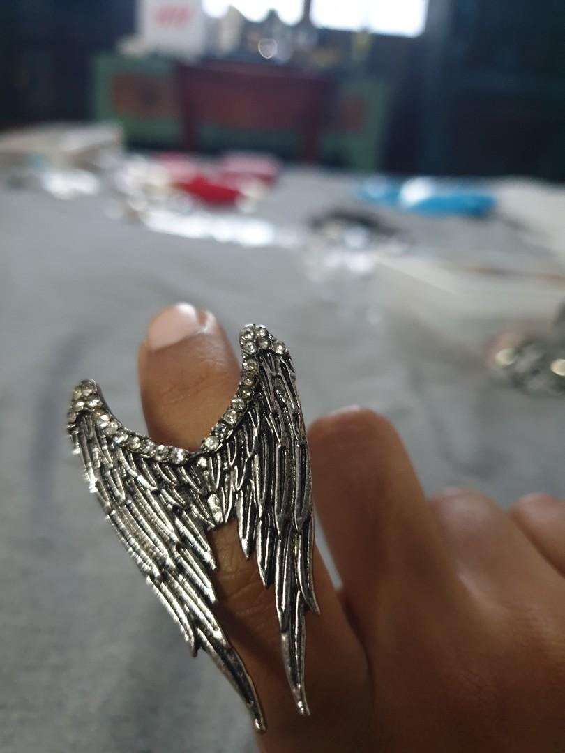 Adjustable angel sales wings ring