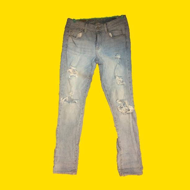 regular fit ripped jeans