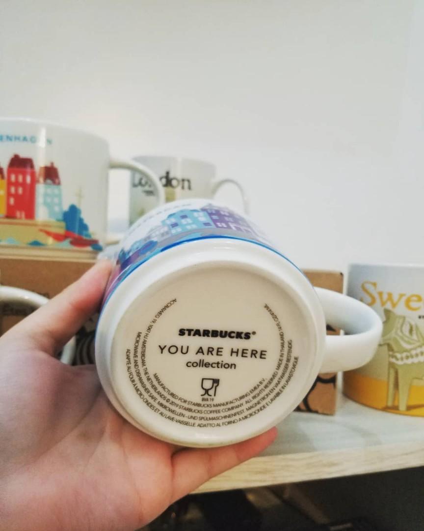 Amsterdam Starbucks Mug with Box you are here collection (Category: Coffee & Tea Tableware) located in Makati City. Submitted by misacatastrophe (Listing ID 1011450197, Image 3). Description: authentic starbucks mug bought in the country stated on them. you are here collection Iconic mugs with box never been used, just for display at home some still have tags of barcode on them can be lalamove or be picked up here in taguig :) some are selling th
