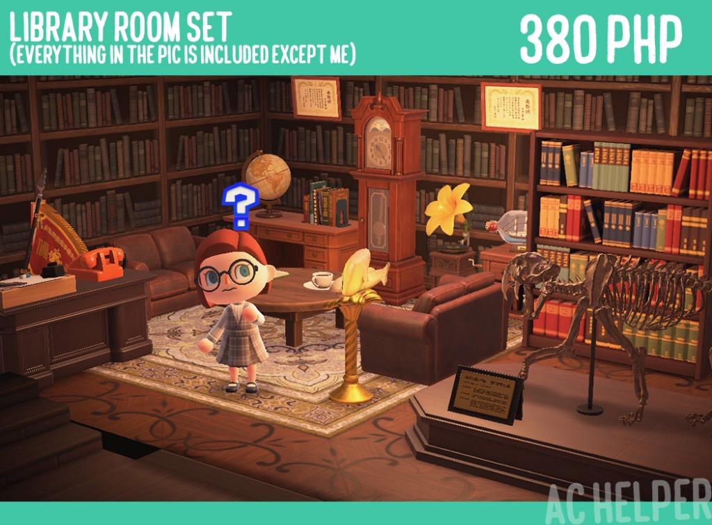 Animal Crossing Furniture Set Library, Video Gaming, Video Games