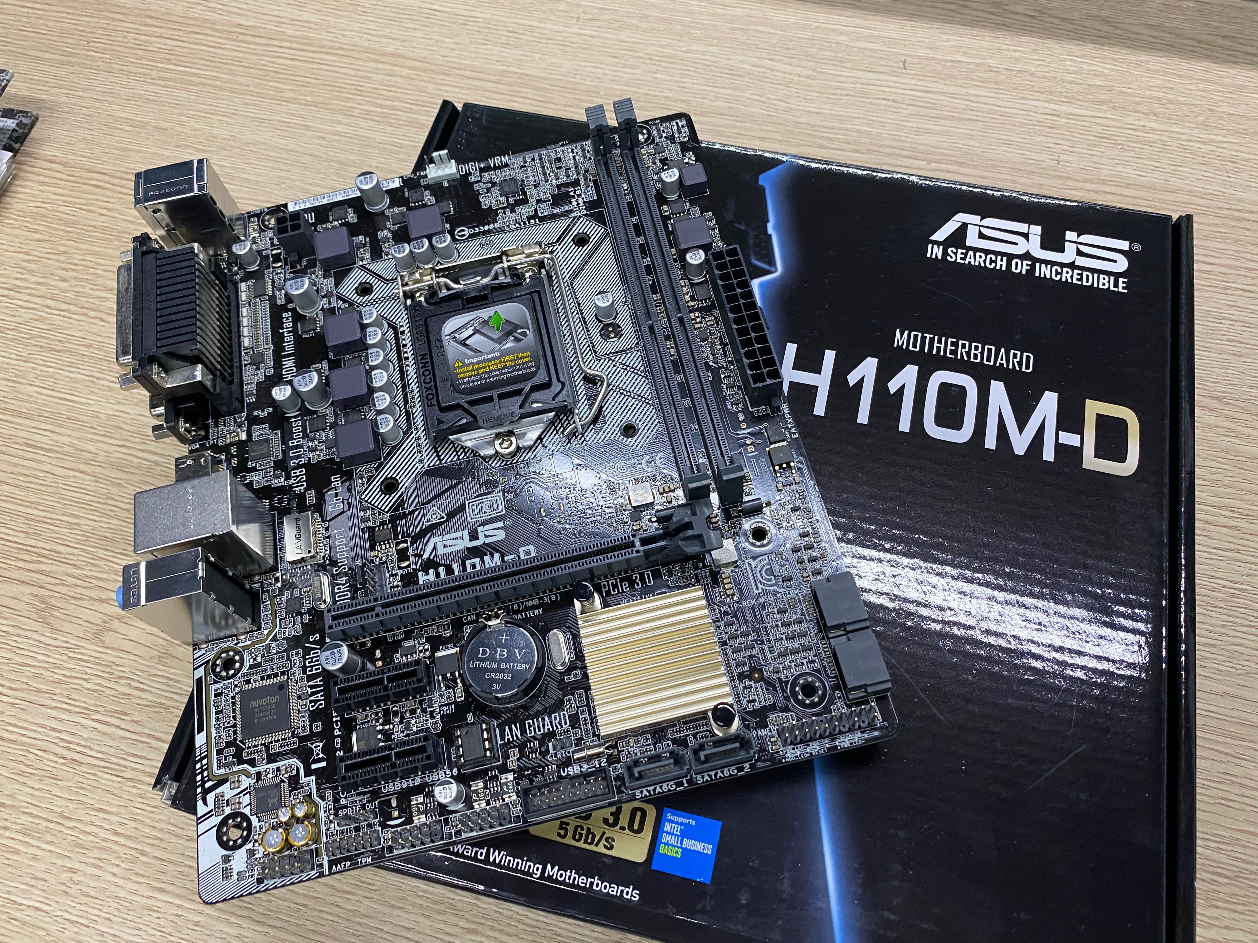 Asus H110m-D Motherboard, Computers & Tech, Parts & Accessories 