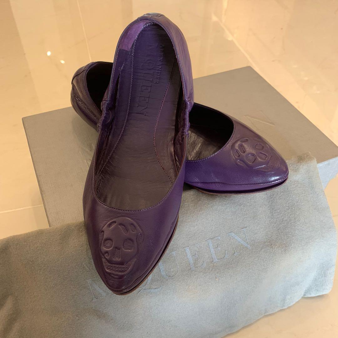 Alexander mcqueen skull flat shoes store