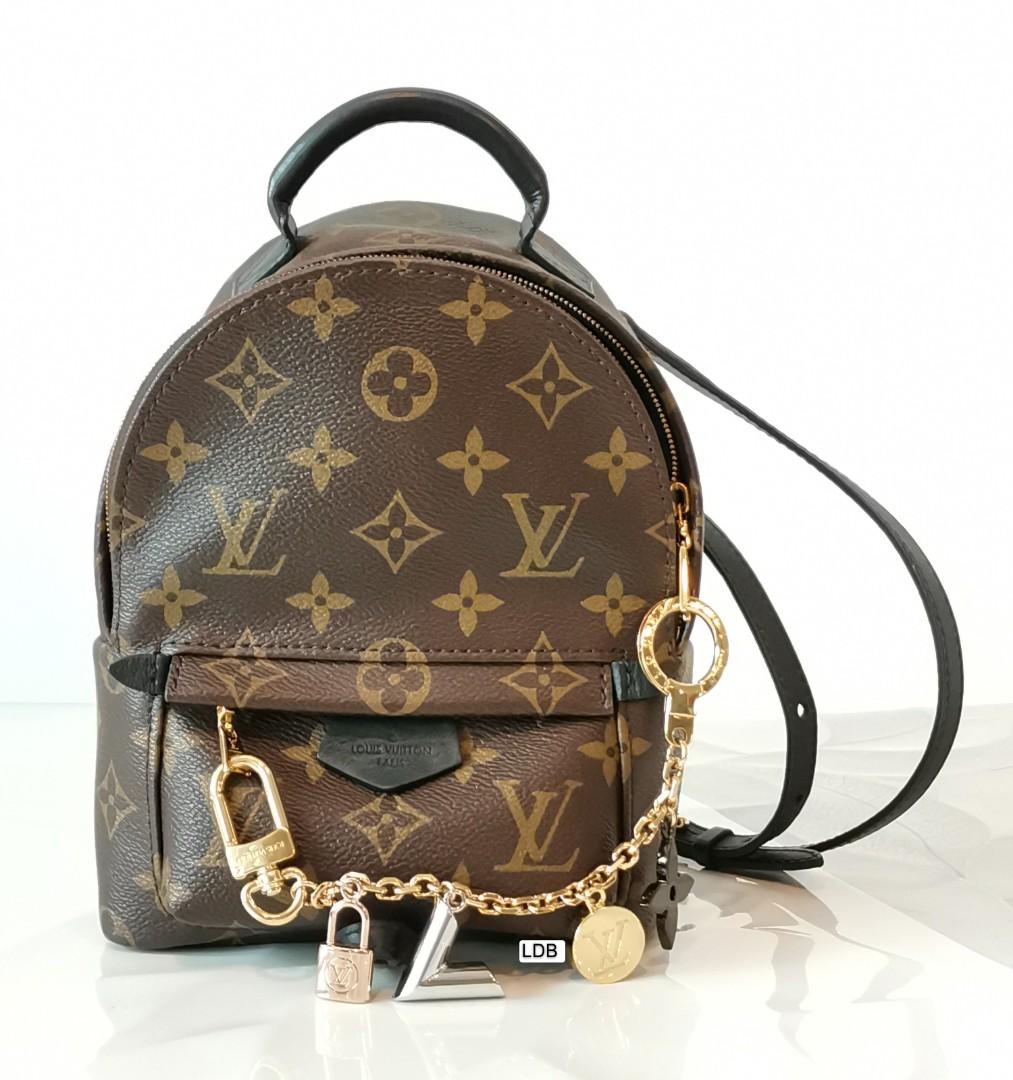 Full Set Authentic Louis Vuitton LV Palm Springs Mini Backpack Crossbody,  Women's Fashion, Bags & Wallets, Backpacks on Carousell