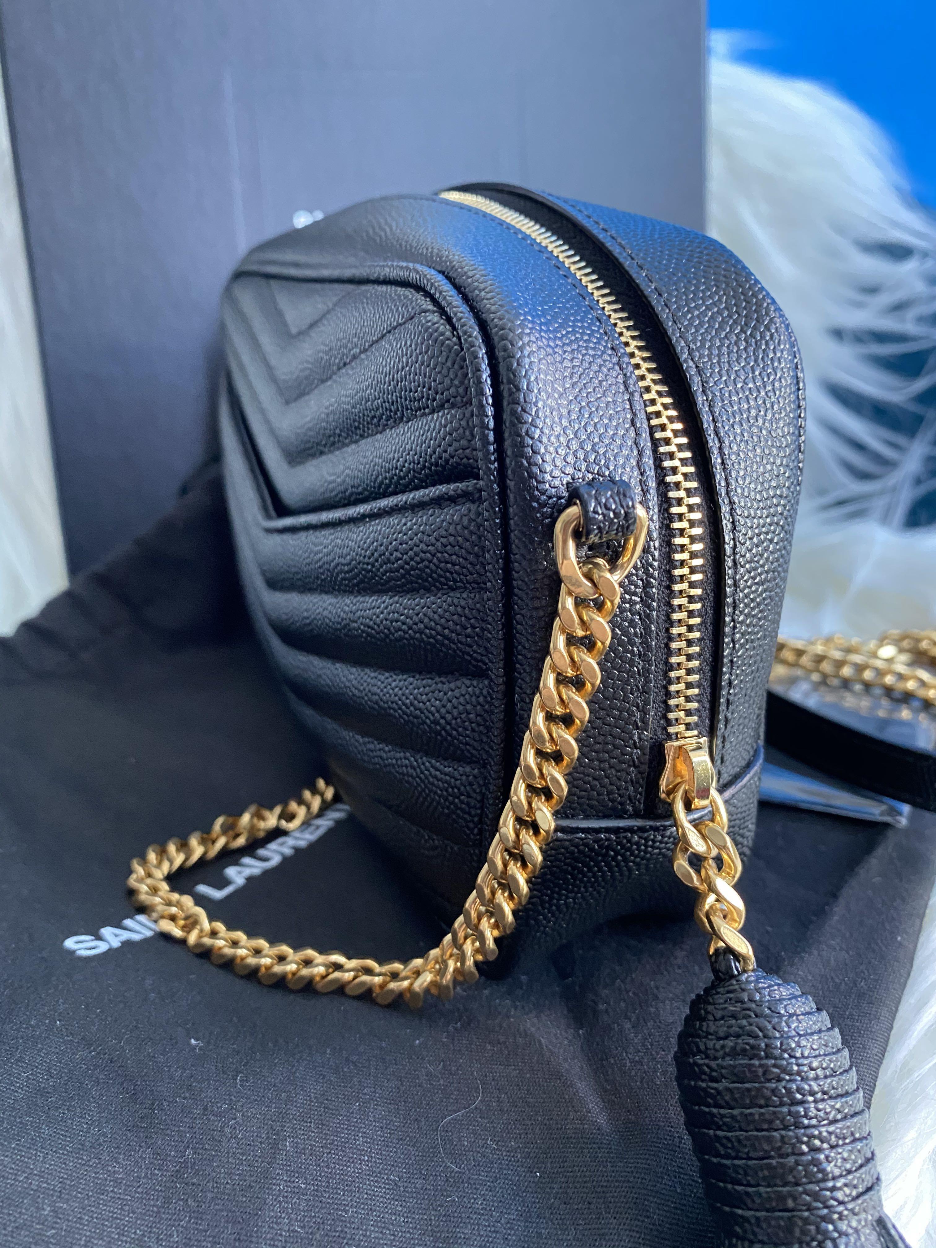 Authentic YSL Mini Lou Camera Bag, Luxury, Bags & Wallets on Carousell