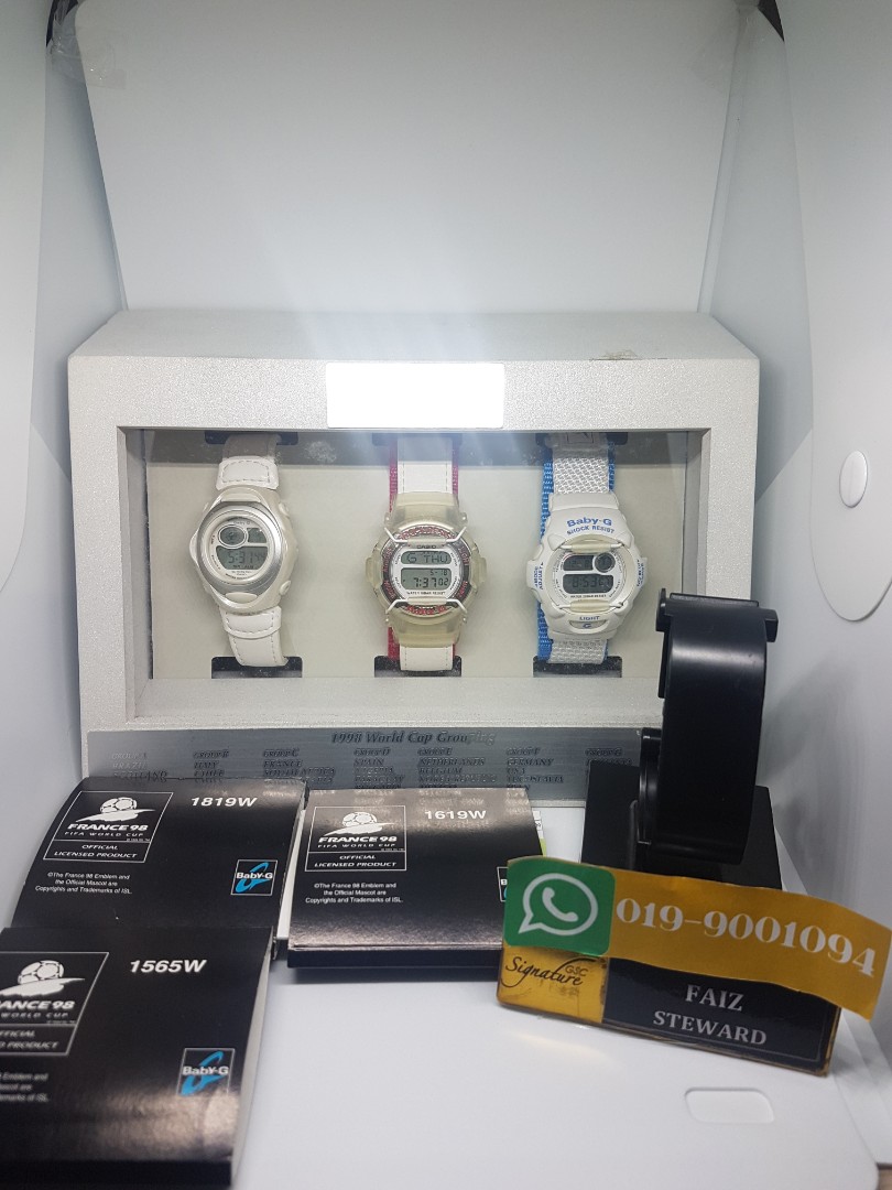 CASIO FRANCE 98 FIFA WORLD CUP BABY-G 3本 Montre CASIO Baby-G