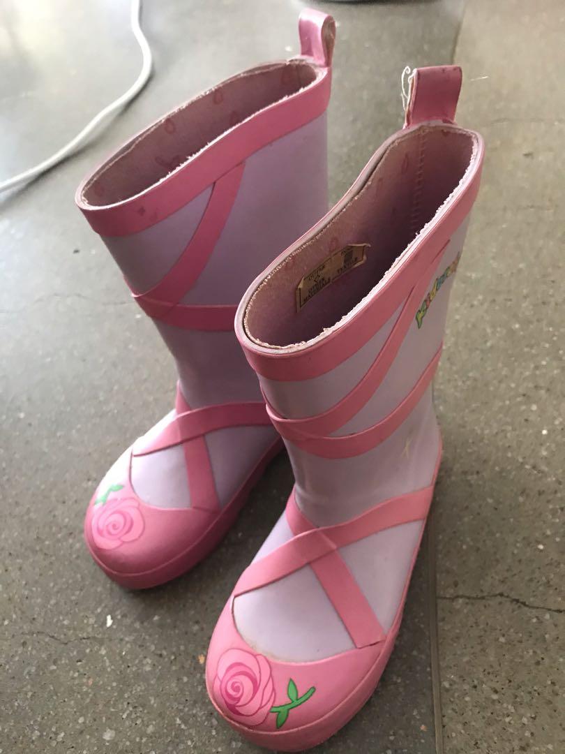 Girls rubber clearance boots